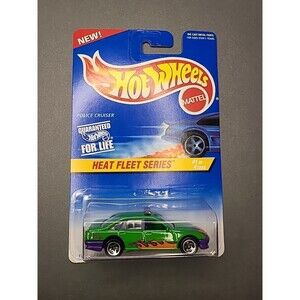 Vintage NEW Hot Wheels 1997 Heat Fleet Series-Police Cruiser 1/4-Collector #537